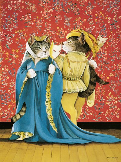 Illusztráció a Shakespeare Macskákból: Poster Book (pub. 2016) alkotó: Susan Herbert