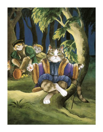 Illusztráció a Shakespeare Macskákból: Poster Book (pub. 2016) alkotó: Susan Herbert