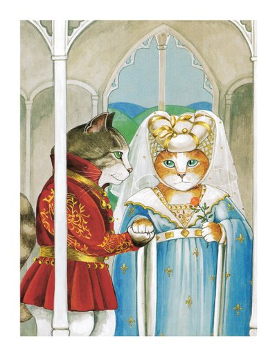 Illusztráció a Shakespeare Macskákból: Poster Book (pub. 2016) alkotó: Susan Herbert
