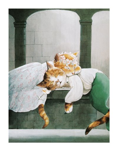 Illusztráció a Shakespeare Macskákból: Poster Book (pub. 2016) alkotó: Susan Herbert