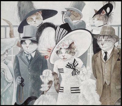 Illusztráció a Macskák című filmből (kiad. 2006) alkotó: Susan Herbert