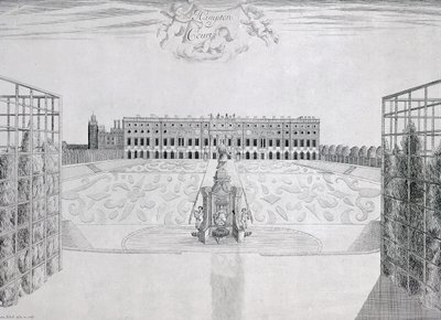 Hampton Court South Front, 1830 körül alkotó: Sutton Nicholls