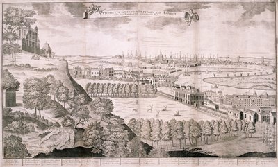 Kilátás a Greenwich Parkból, London, 1723 alkotó: Sutton Nicholls