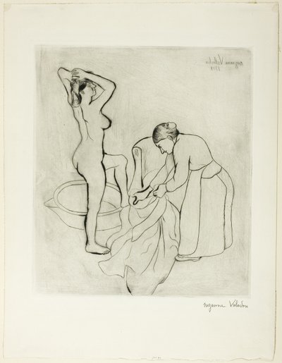 Nő a fürdőjében alkotó: Suzanne Valadon