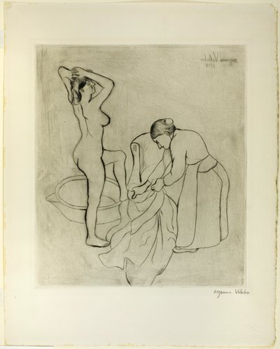 Nagy mellű nő és öregasszony alkotó: Suzanne Valadon