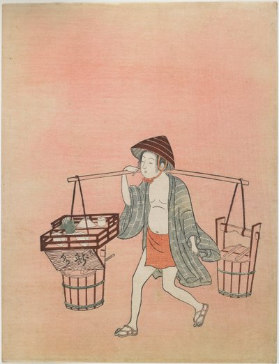 Vízárus (második állapot) alkotó: Suzuki Harunobu