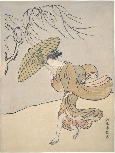 Szeles nyári nap alkotó: Suzuki Harunobu