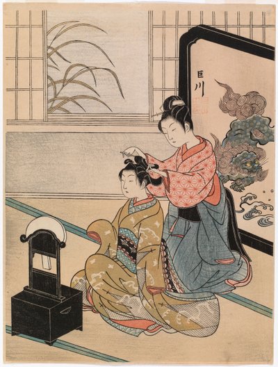 Őszi hold a tükörben alkotó: Suzuki Harunobu