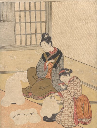 Esti hó a Nurioke-on, az Eight Parlor Views sorozatból, kb. 1766., kb. 1766. alkotó: Suzuki Harunobu