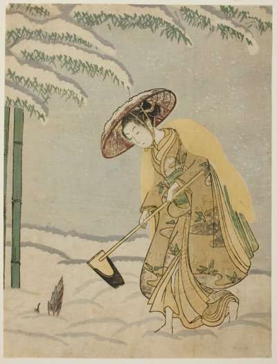 Bambuszrügyek gyűjtése alkotó: Suzuki Harunobu