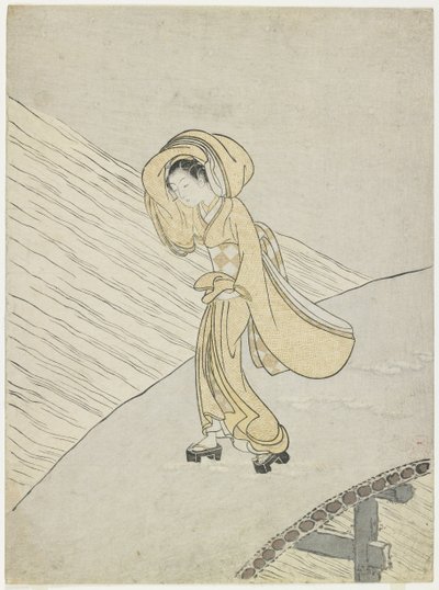 Feltételezve, hogy Fujiwara hanyatlása Poe m C Rossin g A különbség, 1765 alkotó: Suzuki Harunobu