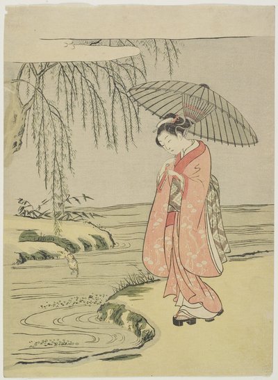 Ono no To_fu_ kalligráfus mitátusa, 1765 után alkotó: Suzuki Harunobu