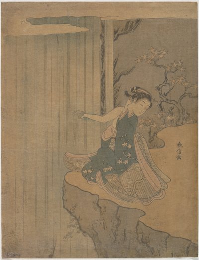 Kyoyu és Sofu legendájának paródiája alkotó: Suzuki Harunobu