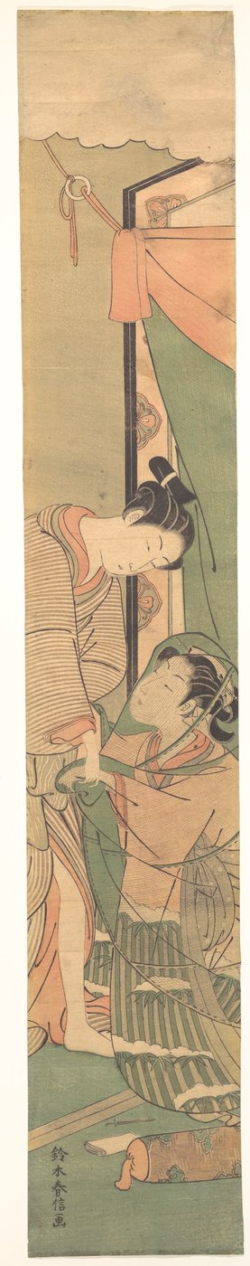 Trennung der Liebenden: Der Morgen danach alkotó: Suzuki Harunobu