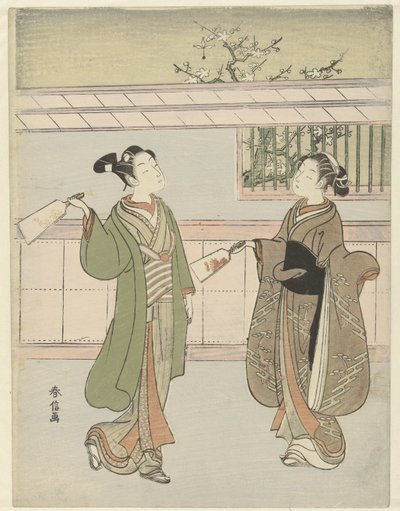 tollaslabdát játszik alkotó: Suzuki Harunobu