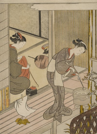 A törölközőtartó visszatérő vitorlái alkotó: Suzuki Harunobu