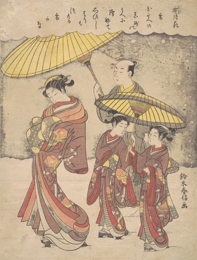 hó, kb. 1769., kb. 1769. alkotó: Suzuki Harunobu