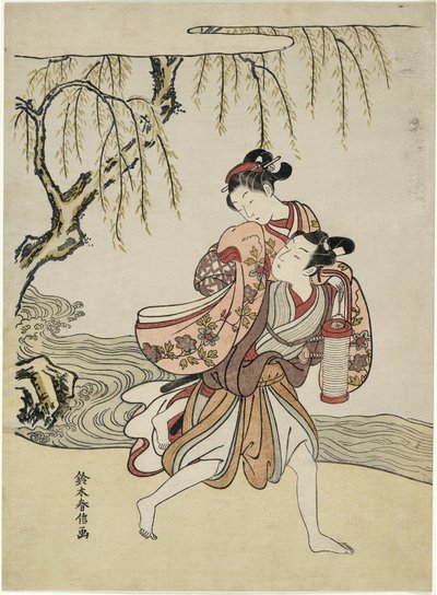 The Elopement (Akutagawa epizód paródiája a Tales of Ise-ből) alkotó: Suzuki Harunobu