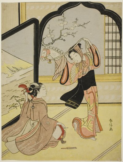 A Harugoma tánc alkotó: Suzuki Harunobu