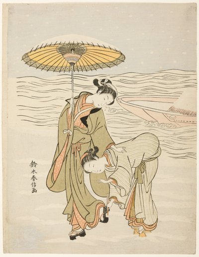 A hó eldugult Geta alkotó: Suzuki Harunobu