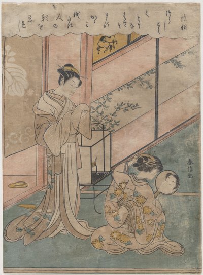 Két hölgy alkotó: Suzuki Harunobu