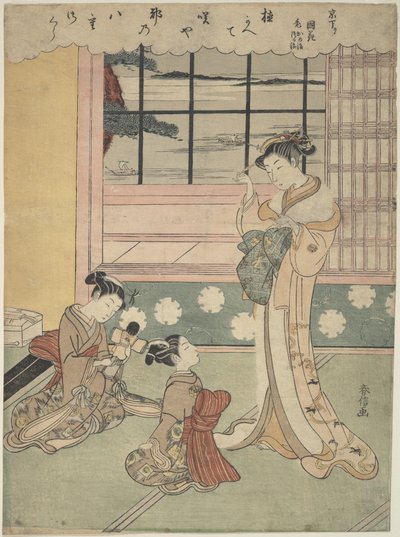 Tenger felé nyíló ablak alkotó: Suzuki Harunobu
