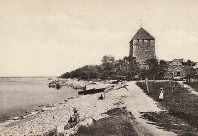 Svédország / Svédország: Gotland, Wisby, Kruttornet (f/w fotó) alkotó: Swedish Photographer