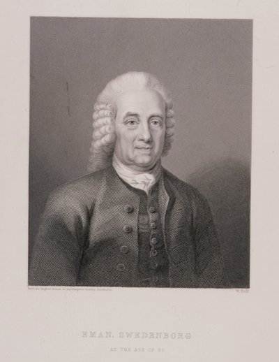 Emanuel Swedenborg (1688-1772) 80 évesen, W. Holl metszete, a World Religionból, kiadó: A. Fullarton & Co. alkotó: Swedish School