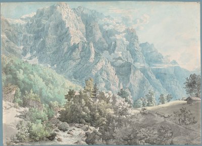 A Glärnisch-hegység Svájcban alkotó: Swiss 18th Century