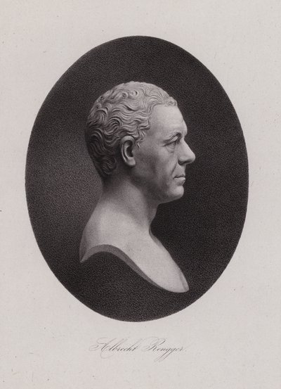 Albrecht Rengger, svájci orvos és második svájci Landammann (metszet) alkotó: Swiss School