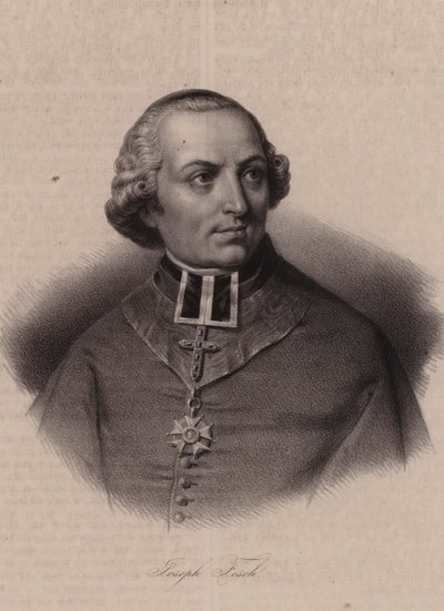 Joseph Fesch bíboros, francia diplomata és francia herceg (metszet) alkotó: Swiss School