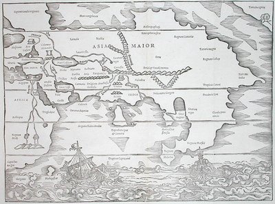 Európa, a dolgok „polihisztorától” a világ minden tájáról...” Caius Julius Solinus, Bázel 1543 (fametszet) alkotó: Swiss School