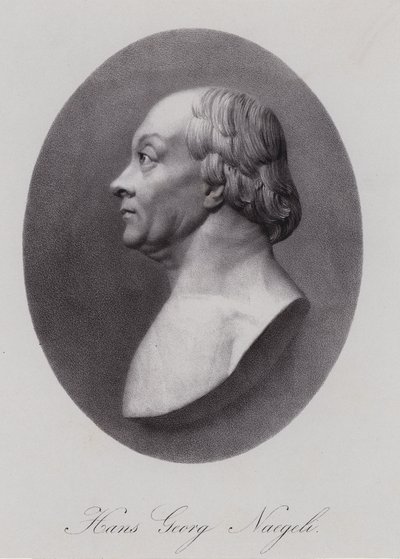 Hans Georg Nageli, Swiss composer and publisher (engraving) alkotó: Swiss School
