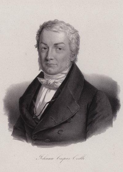 Johann Caspar von Orelli, svájci klasszikus tudós (metszet) alkotó: Swiss School