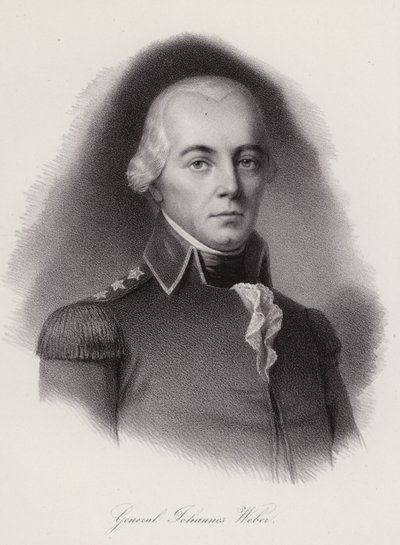Johann Weber, a frauenfeldi csatában elesett svájci tábornok (metszet) alkotó: Swiss School