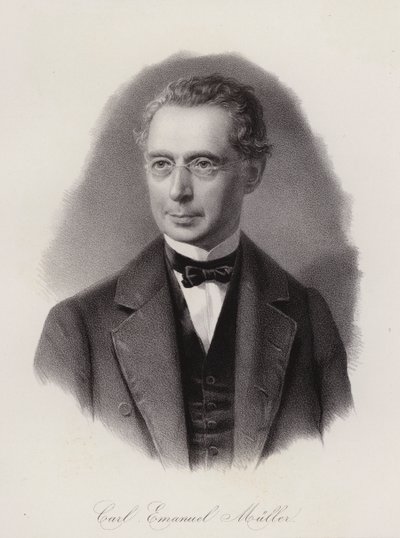 Karl Emanuel Muller, svájci építőmérnök és politikus (metszet) alkotó: Swiss School
