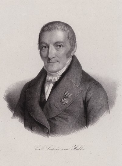 Karl Ludwig von Haller, svájci jogász (metszet) alkotó: Swiss School