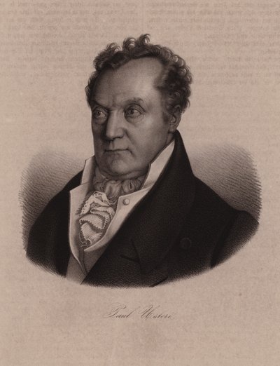 Paul Usteri, svájci orvos, botanikus és politikus (metszet) alkotó: Swiss School