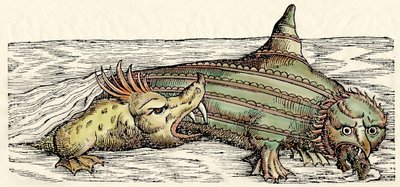 Tengeri lények, illusztráció Conrad Gesner 