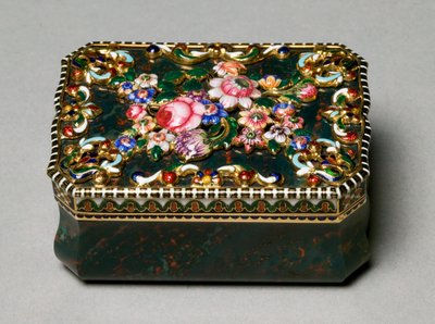 Snuff Box, Jean-Louis Richter által festett miniatűrnek tulajdonított alkotó: Swiss School