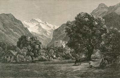 A Jungfrau és a Lauterbrunnen-völgy megnyitása Interlaken közeléből alkotó: Swiss School