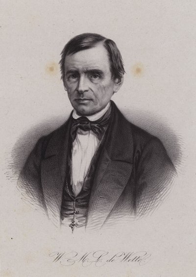 Wilhelm Martin Leberecht de Wette, német születésű svájci teológus és bibliatudós (metszet) alkotó: Swiss School