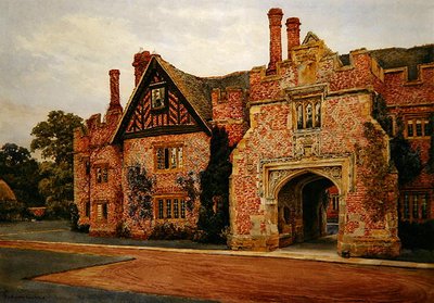 Compton Wynyates, Warwickshire (akvarell papíron) alkotó: Sydney Currie