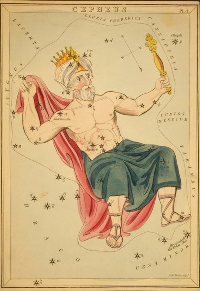 Cepheus, Illusztráció az Uránia tükréből alkotó: Sydney Hall