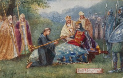 II. Vilmos az elsőbbséget Anselmre ruházza, 1093 alkotó: Sydney Herbert