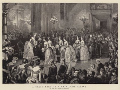 Állami bál a Buckingham-palotában alkotó: Sydney Prior Hall