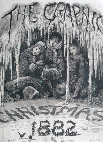A „The Graphic” címlapja, 1882 karácsonya alkotó: Sydney Prior Hall