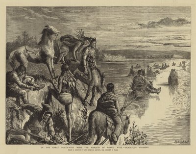 Nagy északnyugaton Lorne márkival, XVIII, Blackfoot Crossing alkotó: Sydney Prior Hall