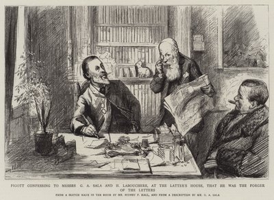 Pigott bevallotta G A Sala és H Labouchere úrnak a Latter