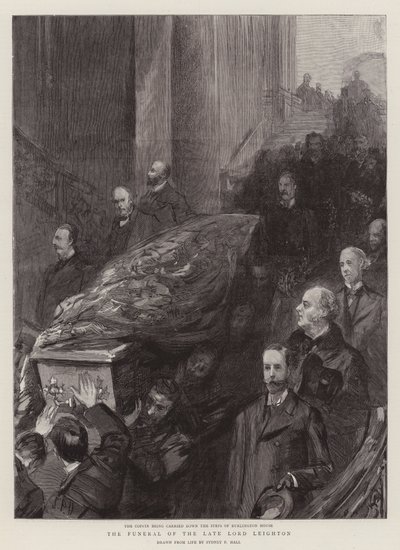 A néhai Lord Leighton temetése alkotó: Sydney Prior Hall